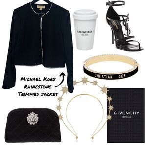 Michael Kors Rhinestone Trimmed jacket